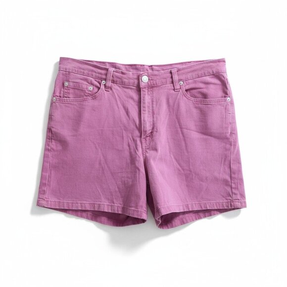Vintage Levi’s 555 Guy’s Fit Pink Denim Shorts – Size 12 MIS, Made in Brazil - Picture 1 of 8